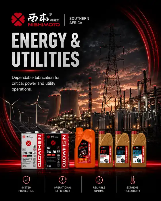 Nishimoto lubricants for Energy & Utilities